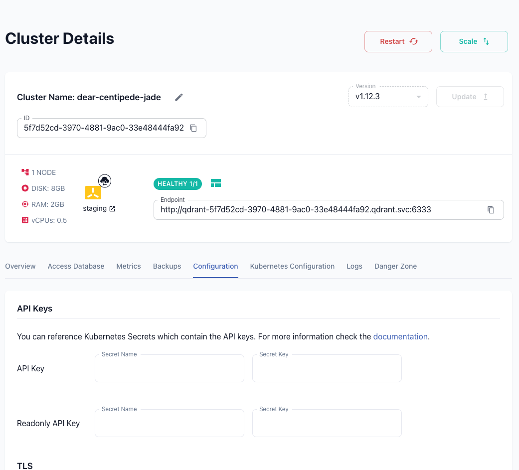 Hybrid Cloud cluster configuration