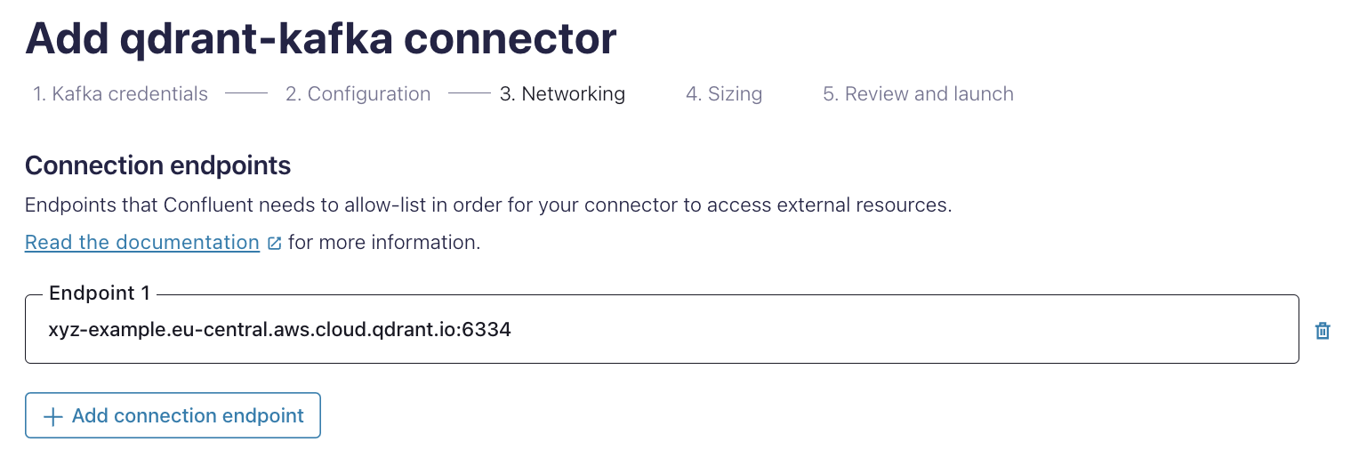 Qdrant Connector Endpoint