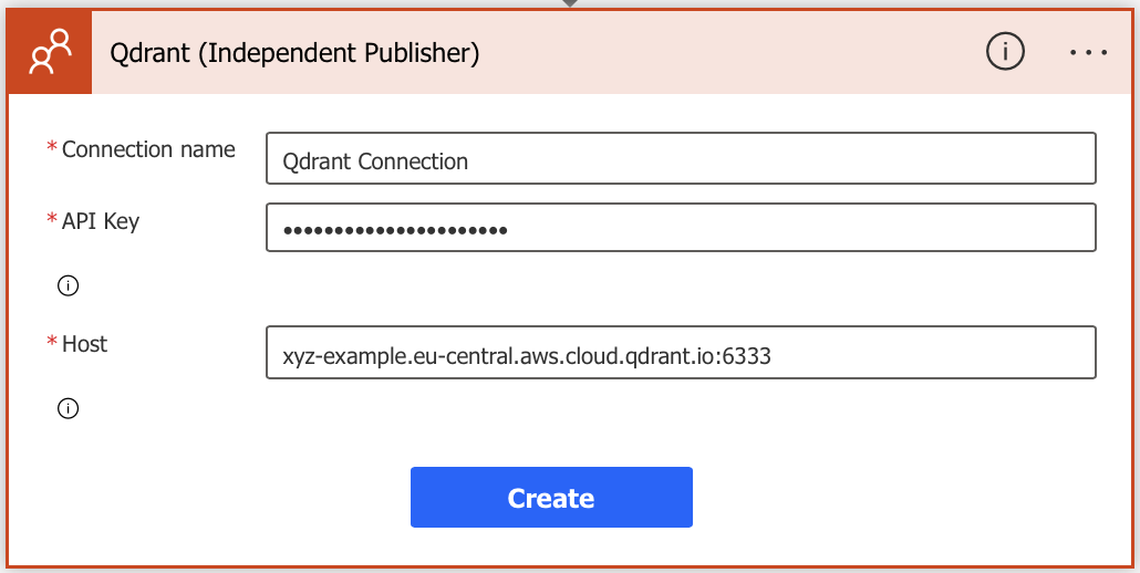 Qdrant Connection Credentials