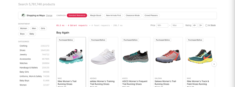 E-Commerce search