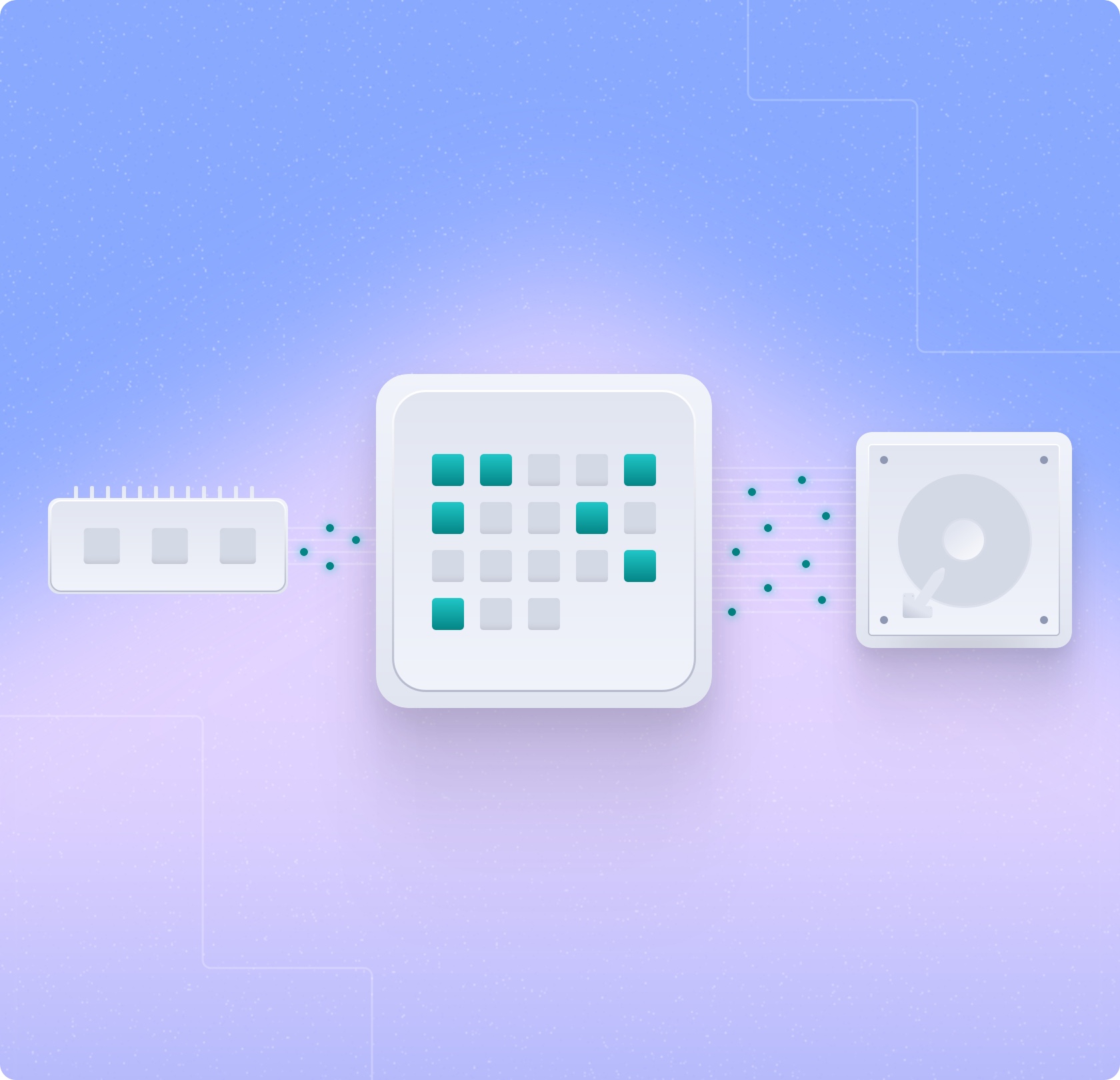 Memory efficient storage illustration