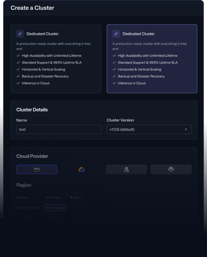 Create a Cluster
